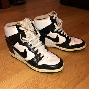 RARE Nike Dunk Sky Hi Sneakers Wedges
